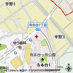ファミリーマート知多寺本台１丁目店周辺の地図