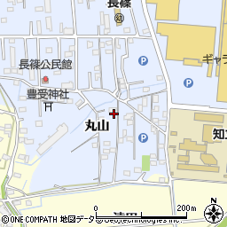 愛知県知立市長篠町（丸山）周辺の地図