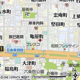 京都府京都市下京区亀屋町168周辺の地図