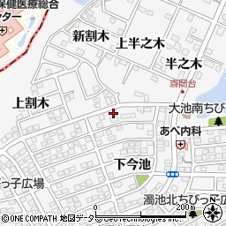 愛知県知多郡東浦町森岡下今池1-20周辺の地図