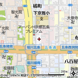 京都府京都市下京区小泉町105周辺の地図