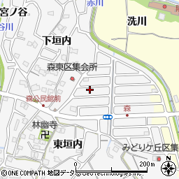 京都府亀岡市篠町森東垣内1-63周辺の地図
