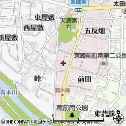愛知県岡崎市東蔵前町火打山30周辺の地図