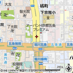 京都府京都市下京区小泉町周辺の地図
