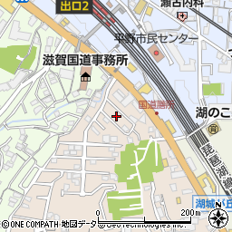 滋賀県大津市湖城が丘44周辺の地図