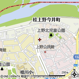 京都府京都市西京区桂上野北町周辺の地図