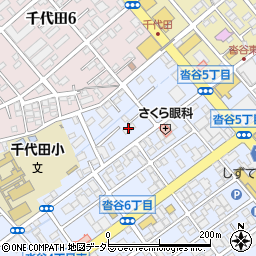 ファミリーマート静岡沓谷五丁目店周辺の地図