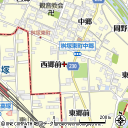 愛知県豊田市桝塚東町西郷前周辺の地図