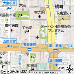 京都府京都市下京区柿本町583周辺の地図