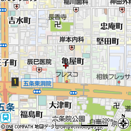 京都府京都市下京区亀屋町170周辺の地図