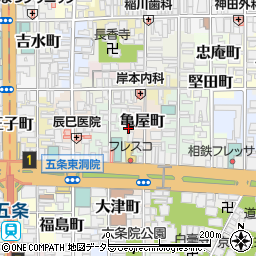 ぽんしゅや三徳六味 五条高倉店周辺の地図