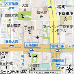 京都府京都市下京区柿本町583-2周辺の地図