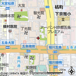 京都府京都市下京区柿本町583-28周辺の地図