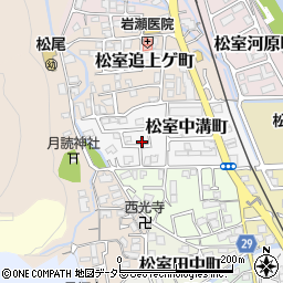 京都府京都市西京区松室中溝町38-53周辺の地図
