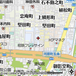 京都府京都市下京区本神明町418周辺の地図