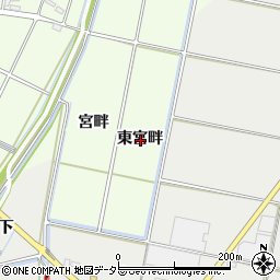 愛知県豊田市広美町東宮畔周辺の地図