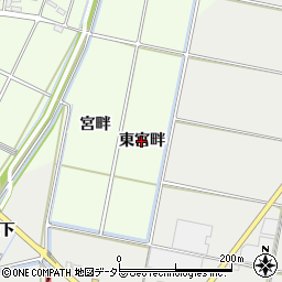 愛知県豊田市広美町（東宮畔）周辺の地図