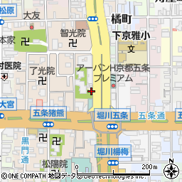 京都府京都市下京区柿本町573-2周辺の地図