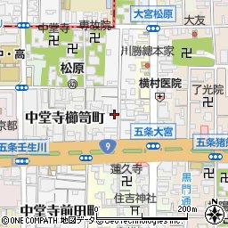 京都府京都市下京区下長福寺町周辺の地図