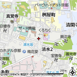 梨花和服清水寺店周辺の地図