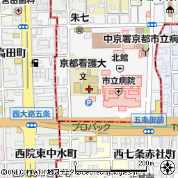 京都看護大学周辺の地図