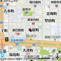 京都府京都市下京区亀屋町174周辺の地図