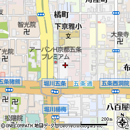 京都府京都市下京区小泉町100周辺の地図