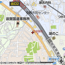 滋賀県大津市湖城が丘1周辺の地図