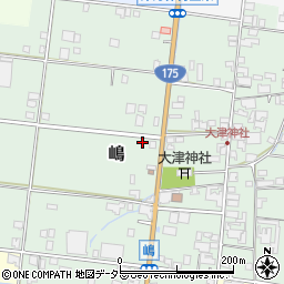 兵庫県西脇市嶋周辺の地図