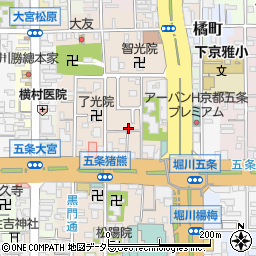 京都府京都市下京区柿本町583-33周辺の地図