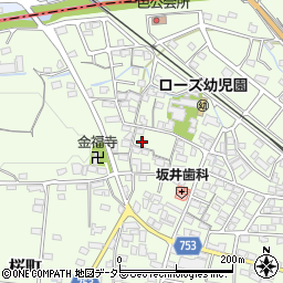 三重県四日市市桜町529周辺の地図