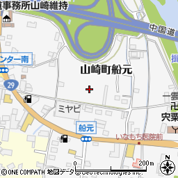 兵庫県宍粟市山崎町船元周辺の地図