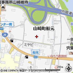 兵庫県宍粟市山崎町船元周辺の地図