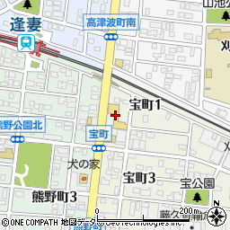 愛知トヨタ自動車刈谷逢妻店周辺の地図