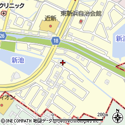 滋賀県草津市新浜町491-10周辺の地図