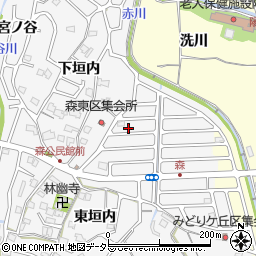 京都府亀岡市篠町森東垣内1-72周辺の地図