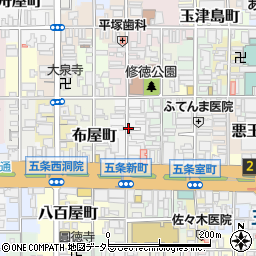 京都府京都市下京区材木町周辺の地図