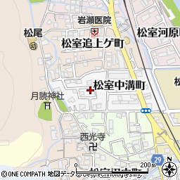 京都府京都市西京区松室中溝町38周辺の地図