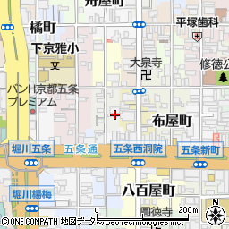 京都府京都市下京区天使突抜二丁目周辺の地図