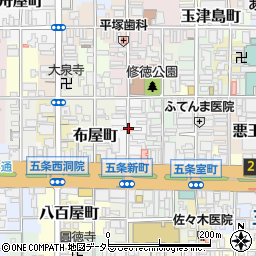 京都府京都市下京区材木町周辺の地図