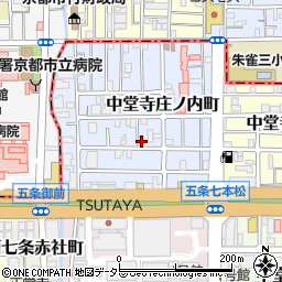 Ａ下京区・害獣害鳥駆除　２４Ｘ３６５安心受付センター周辺の地図
