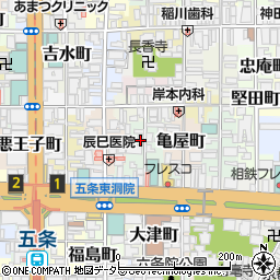 京都府京都市下京区朝妻町周辺の地図