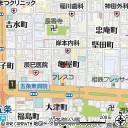 京都府京都市下京区亀屋町175周辺の地図