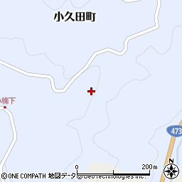 愛知県岡崎市小久田町牛沢周辺の地図