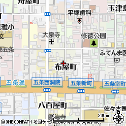 京都府京都市下京区布屋町周辺の地図