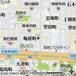 京都府京都市下京区俵屋町周辺の地図