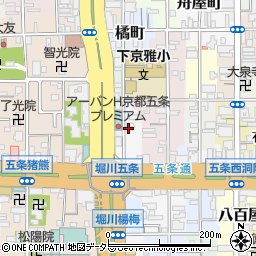 京都府京都市下京区小泉町98周辺の地図