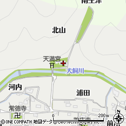 山王寺周辺の地図