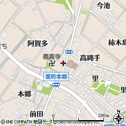 愛知県安城市里町早稲田周辺の地図