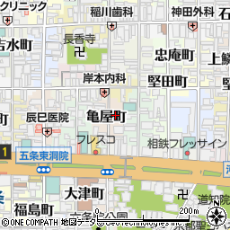 京都府京都市下京区亀屋町176周辺の地図